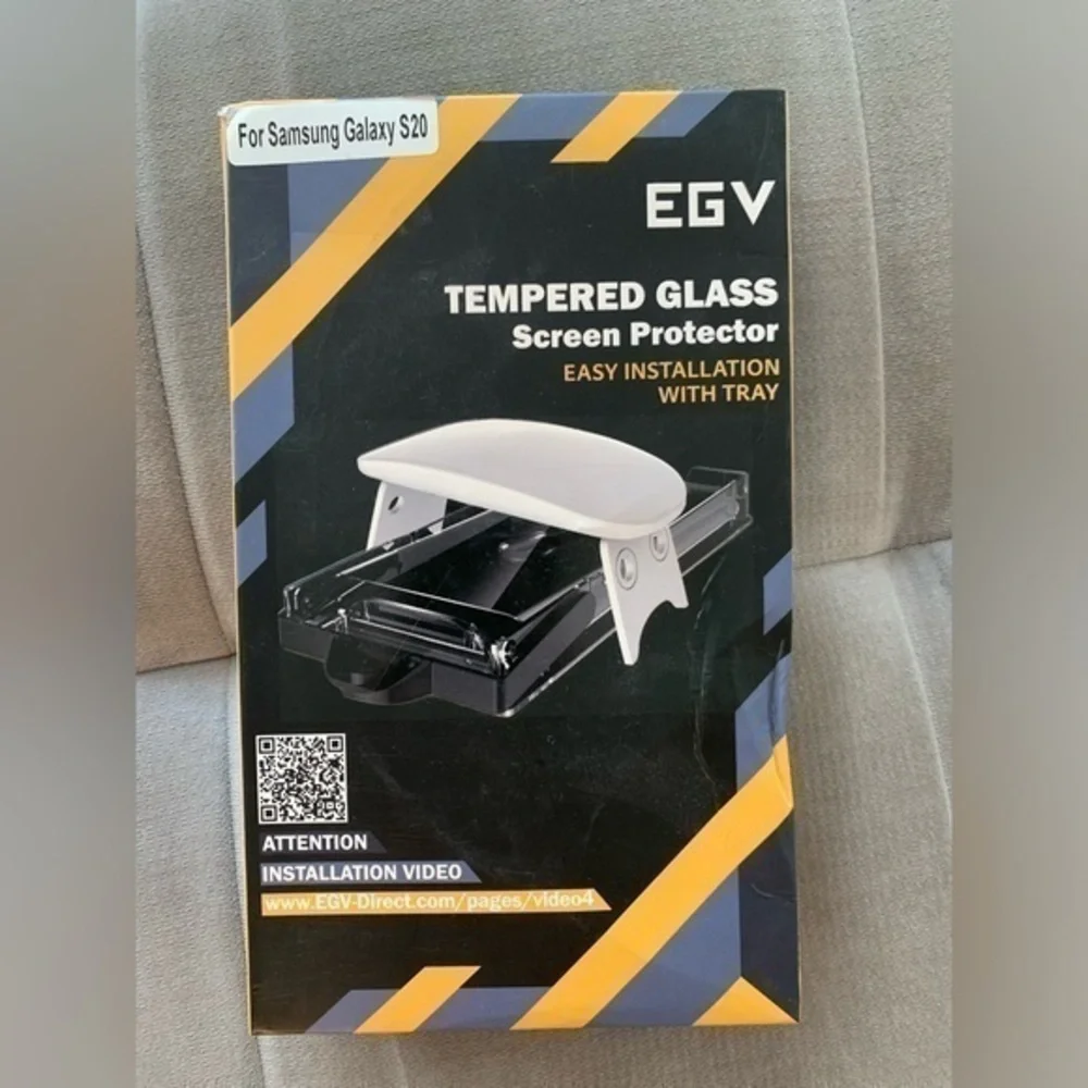 New EGV 2 Pack UV Tempered Glass Screen Protector with Tray Samsung Galaxy S20